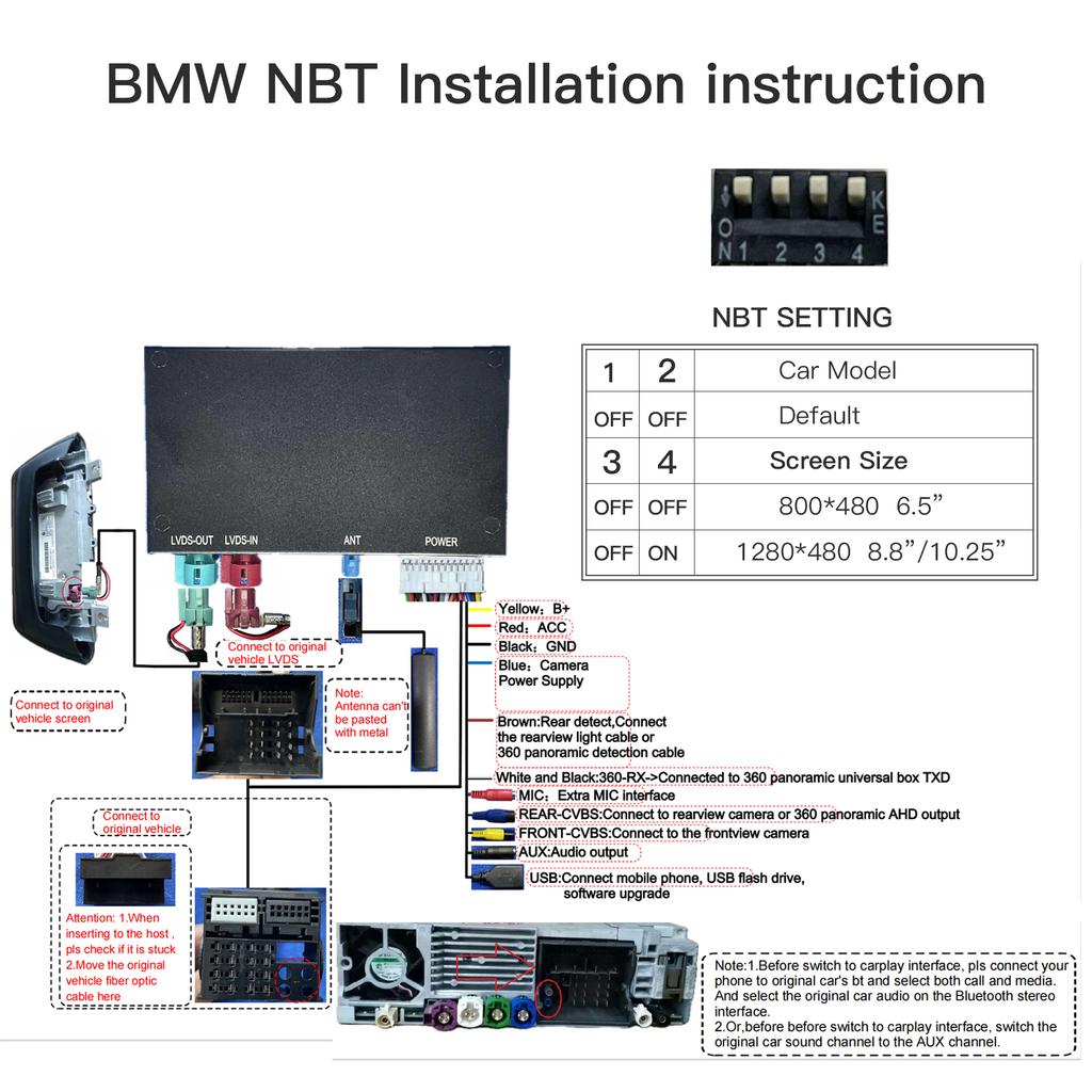 Wireless CarPlay Android Auto module For BMW NBT 1 2 3 4 5 7 Series F20 F21 F23 F30 F31 F34 F35 F32 F33 F36 F10 F11 F07 Module