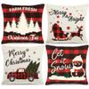 New Christmas Pillow 4 Combination Picture Pillow Cushion Pillowcase Home Office Pillowcase