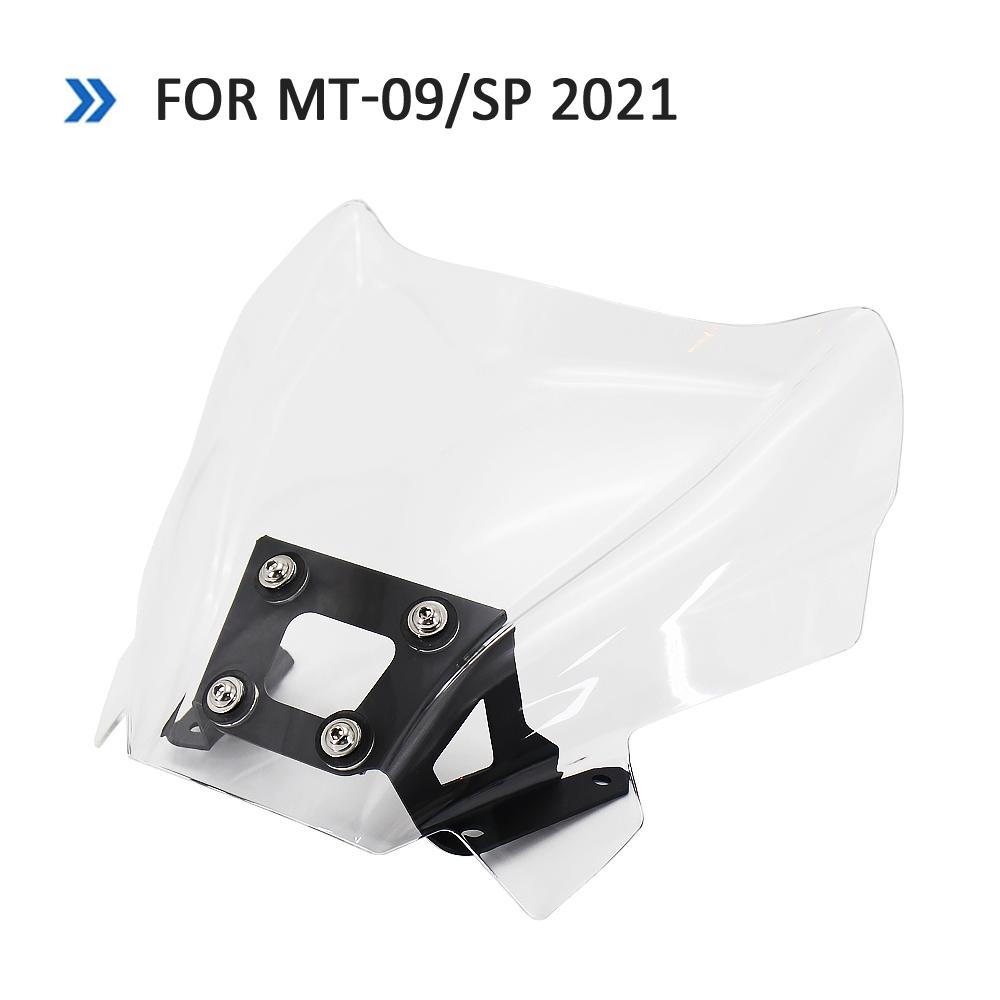 New Motorcycle Parts Windshield Windscreen Wind Shield Deflectore For YAMAHA MT-09 MT 09 MT09 SP 2021 2022 2023