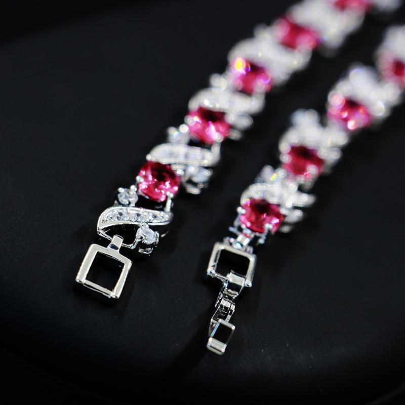 Korean Fashion Wedding Dress Zircon Bracelet Womens Sweet Birthday Gift