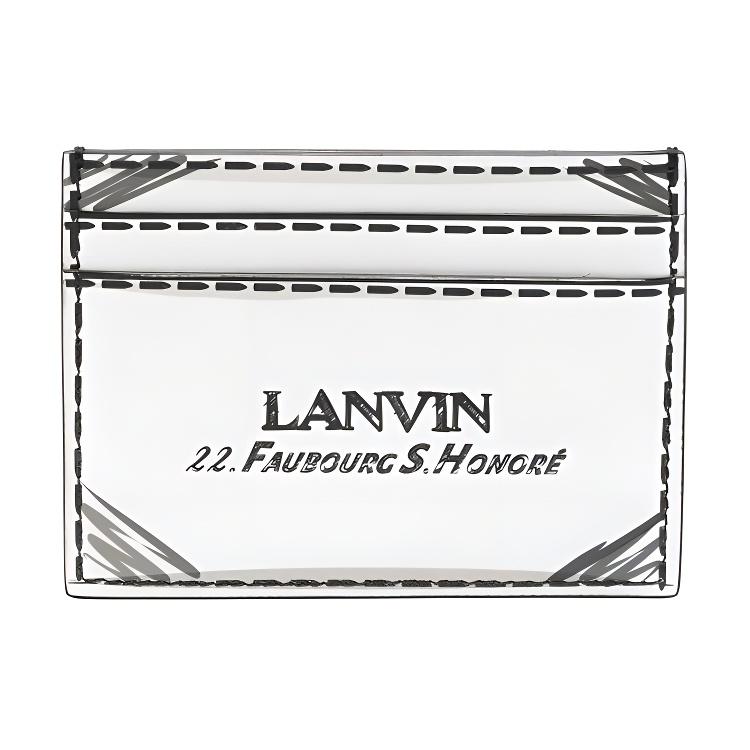 

Lanvin Letter Logo Multi-Slot Leather Wallet Women wallet Black White LWSLWPC0TPLOA220010 Basic Set (Bag+Dust Bag)