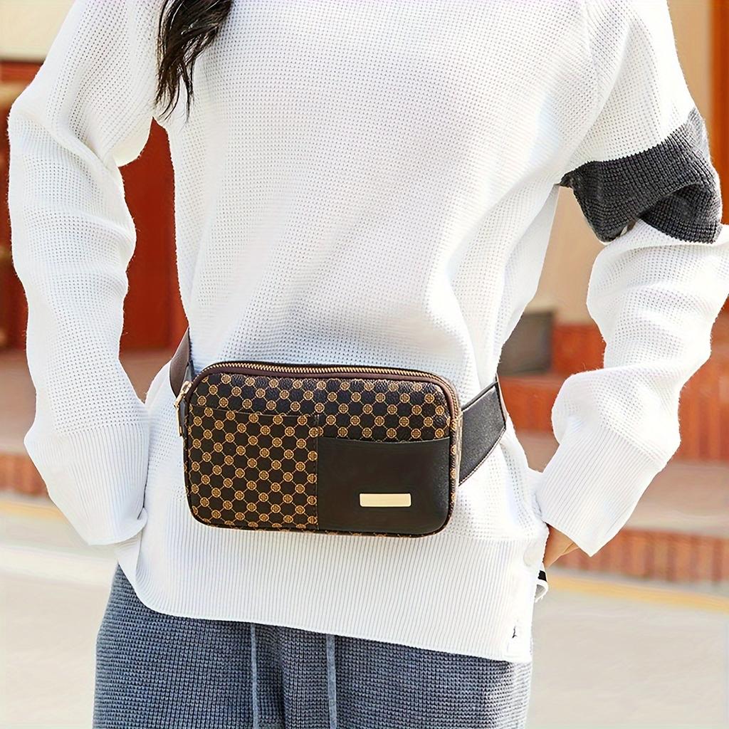 Girl S New Sports Chest Bag  Mobile Phone Fanny Pack  Large Capacity Portable Fashion Outdoor Satchel Bag