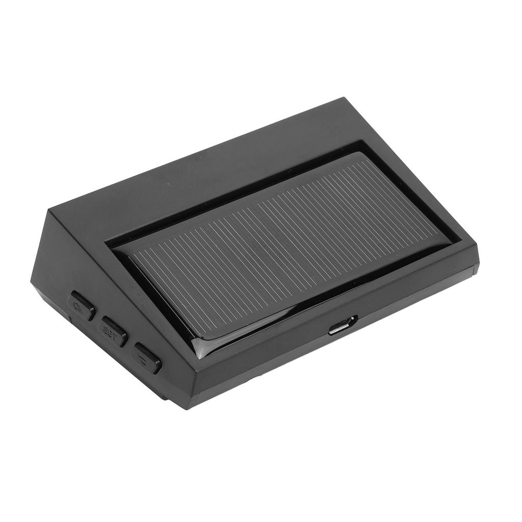 Däcktrycksövervakningssystem LCD-display med 6 externa sensorer Säkerhetslarm Solcellsdriven Trådlös TPMS