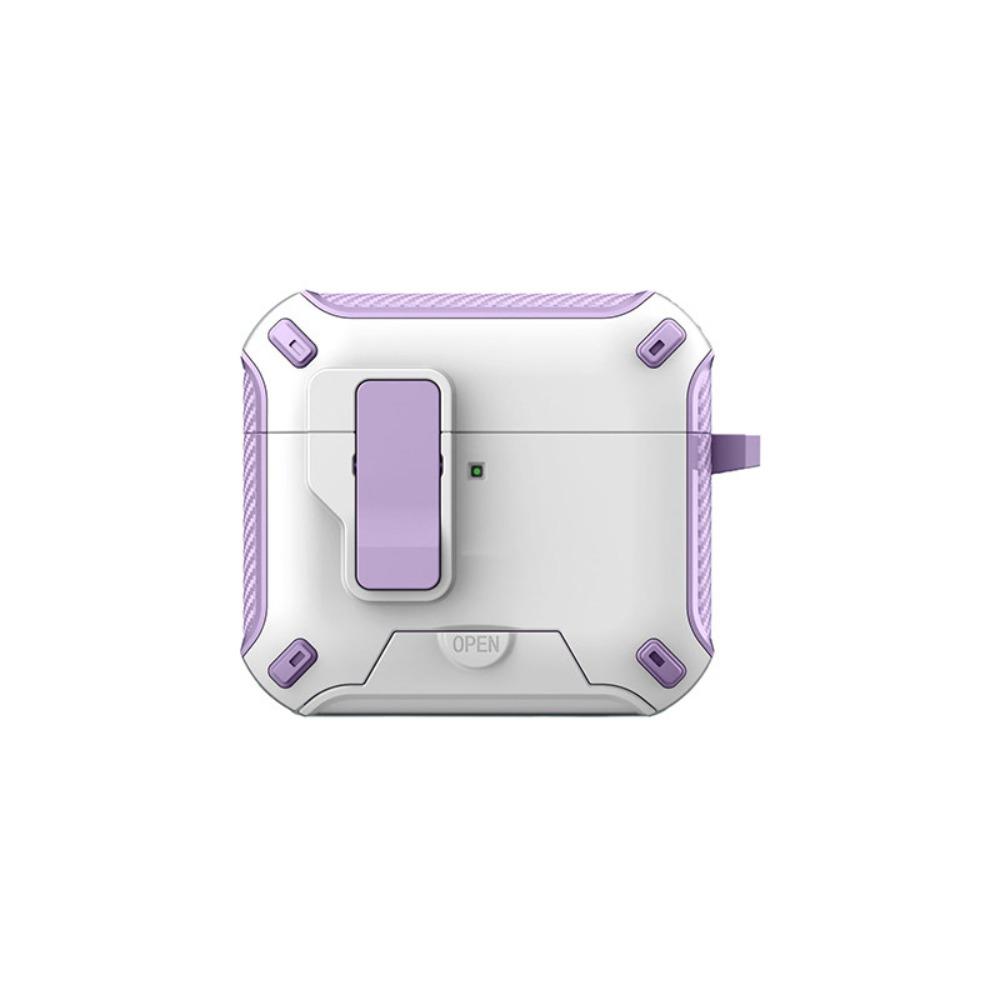 

For Apple AirPods Pro 3 2 Secure Lock Leather Case With Phone Stand For MagSafe Earphone Protective Cover Sleeve For AirPods 4 3 For AirPods Pro 3