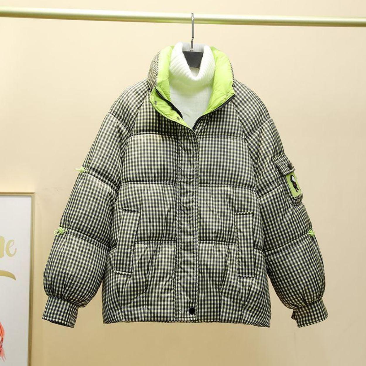 Модная свободная короткая женская хлопковая куртка — фото 4