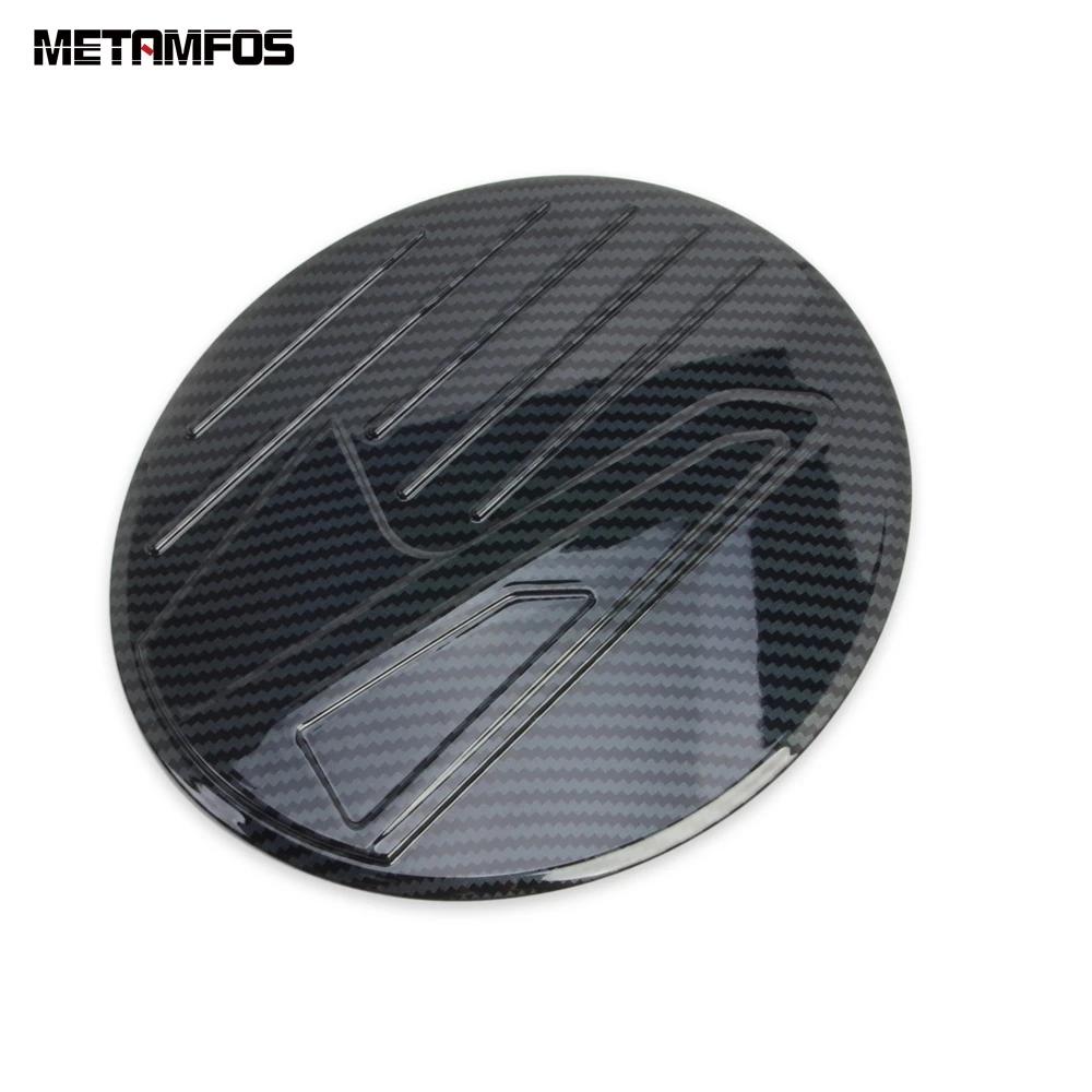 Chrome Gas Fuel Tank Cap For Mazda CX-30 CX30 - 2024 Carbon Fiber Oil Filler Gasoline Cover Trim Accessories Car Styling