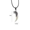 New Design Men Jewelry Boy Titanium Steel Wolf Tooth Necklace Domineering Pendant Fashion