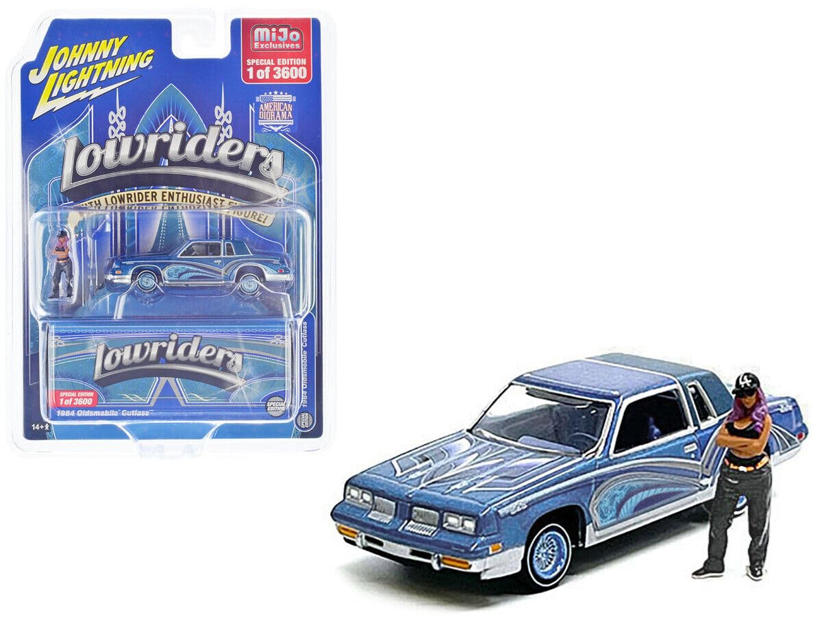 

Johnny Lightning Oldsmobile Cutlass 1984 Lowrider with figure Lowriders Oldsmobile Cutlass minicar 1/64 [item]