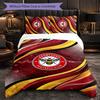 Set Biancheria da Letto Brentford Football 3 Pezzi Morbido Set Copripiumino con Federe Set Decorazione Camera da Letto per la Casa