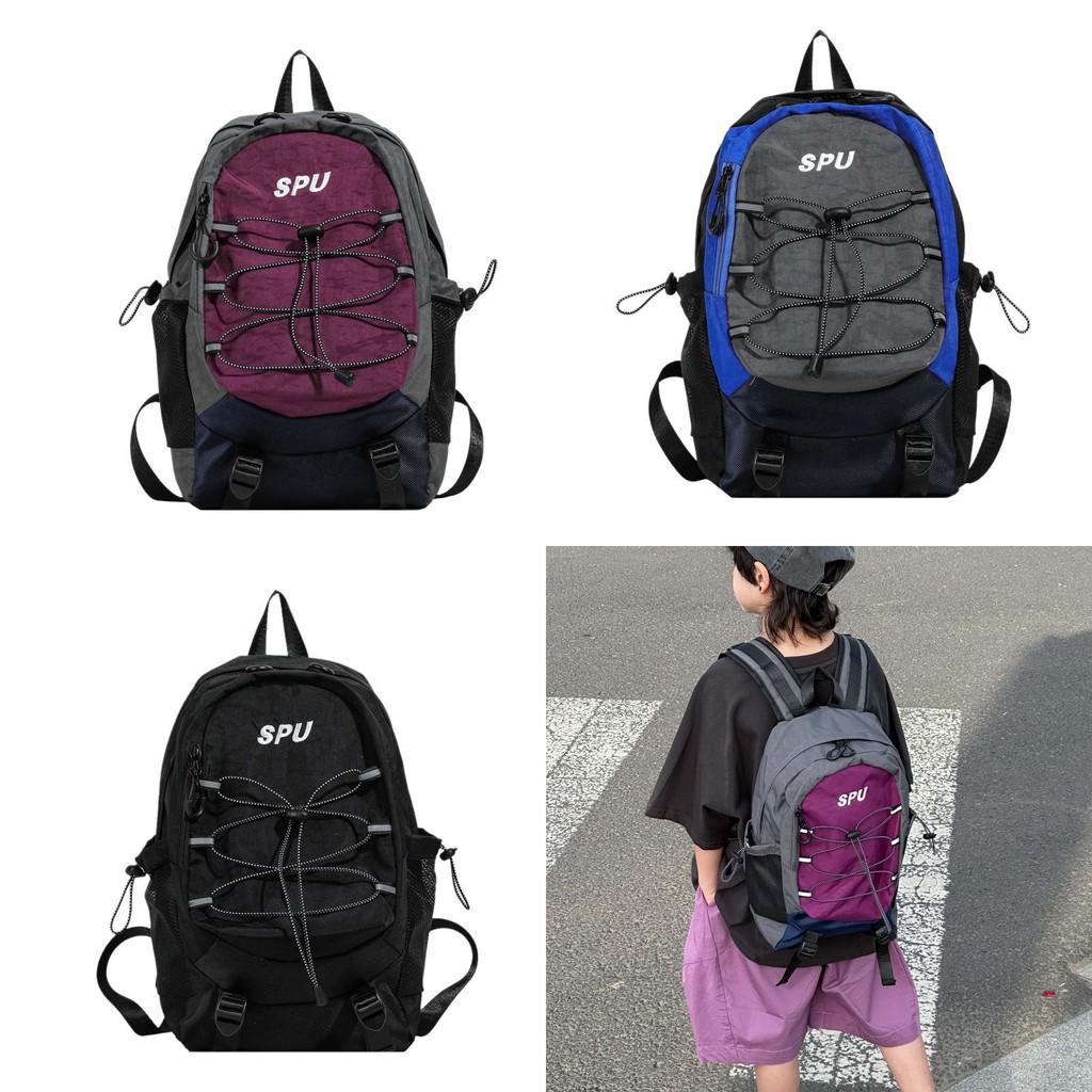 Stylish Large Capacity Student Backpack For School With Breathable Oxford Fabric Design