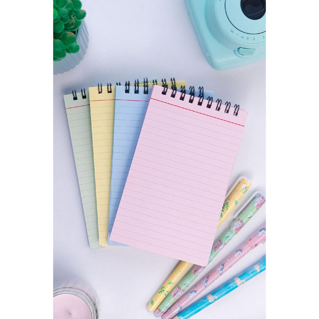 Set Of 4 Lined Notebooks Colored Notebook 9 X 15 Cm 50 Sheets School Notebook Notepad Notepad