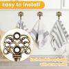 20pcs Wall Multi-Purpose Hooks Vintage Zinc Alloy Home Coats Hat Clothes Hangers Bath Towel Keys Coats Bag Organization Hooks