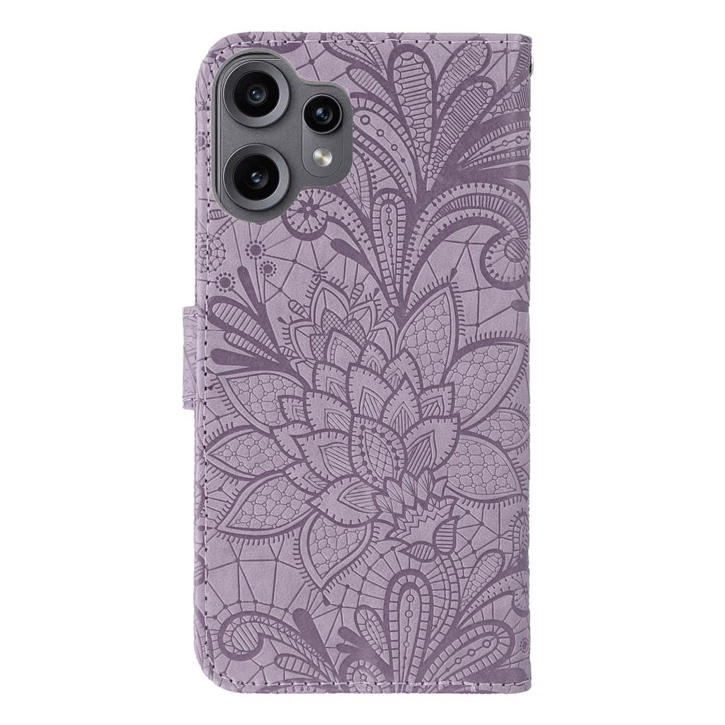 For Nothing CMF Phone 2 Pro Case Lace Flowers PU Leather Flip Wallet Phone Cover