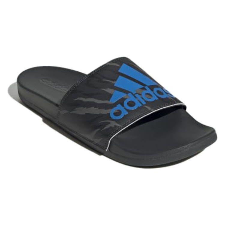 Adidas Adilette Comfort Slide Carbon Blue Rush Camo Unisex Sneakers Grey GW1054