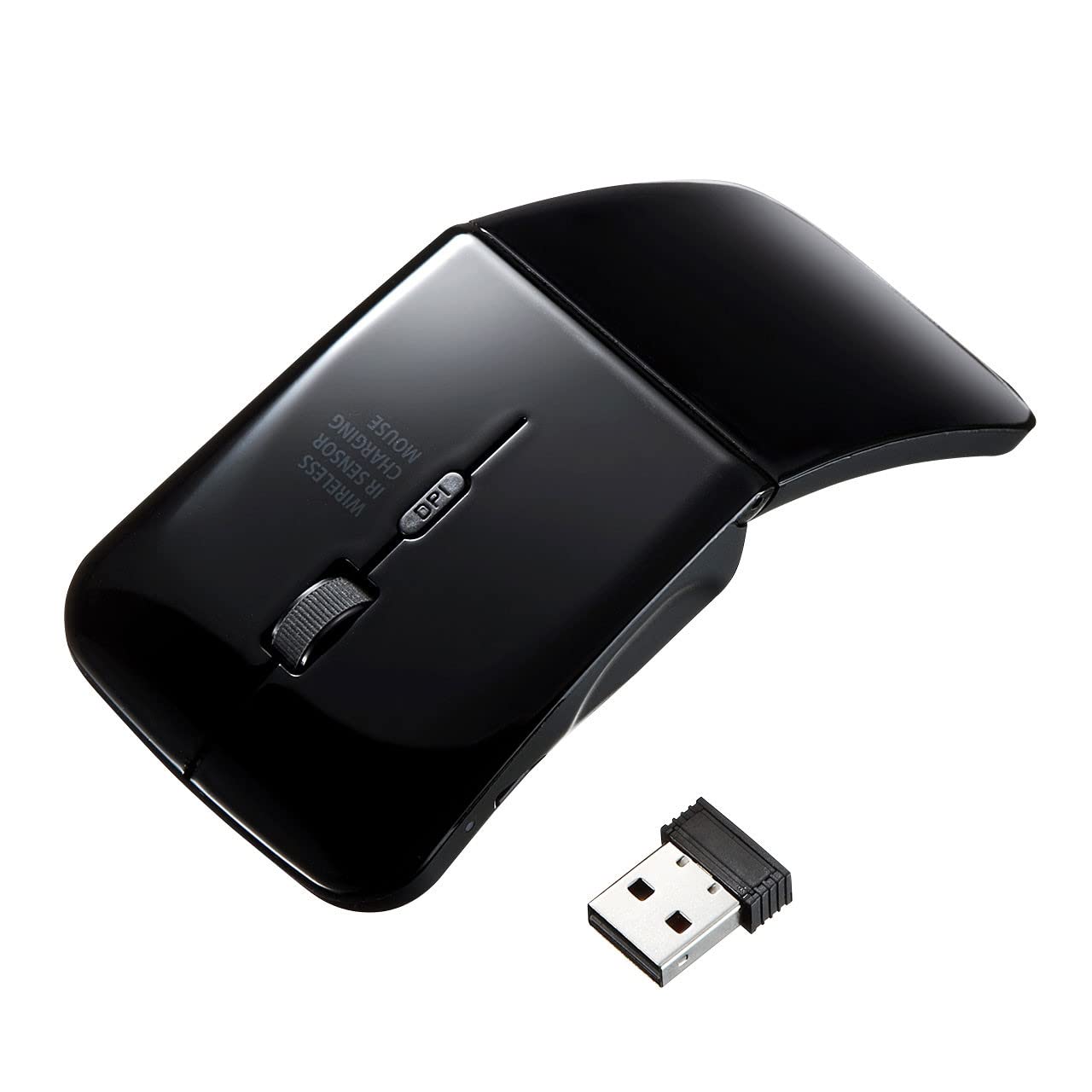 

Sanwa Supply Silent Wireless IR LED Mouse Black MA-WIR117BKN чорний