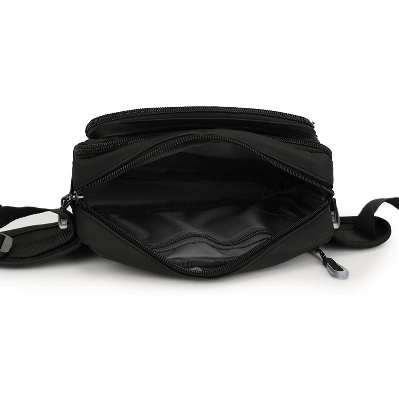 Men's Shoulder Crossbody Bag Multi-Layer Cash Register Waist Bag