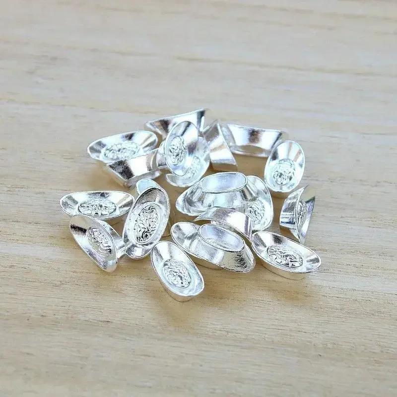 20pcs/set Solid Gold Ingot Metal Gold Small Ingot Ornaments Home Opening Decorations Offerings Supplies