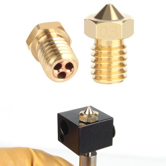 Hot End Treøyet Spraydyser Høy Holdbarhet Enkel å Installere Universell Høytrykksdyse 3D-skrivertilbehør