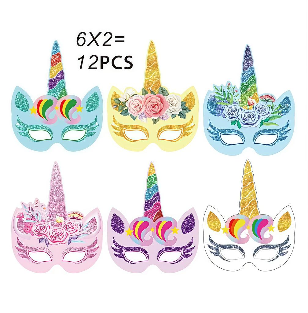 Cartoon Unicorn Birthday Party Decorationa  Unicorn Theme Bleware Paper Plate Cup Tablecloth Birthday Party Decor Supplies
