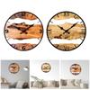 Rustic Wood Wall Clock Silent Non Ticking Stylish Analog Clock Wall Decor for Bedroom Kitchen Office