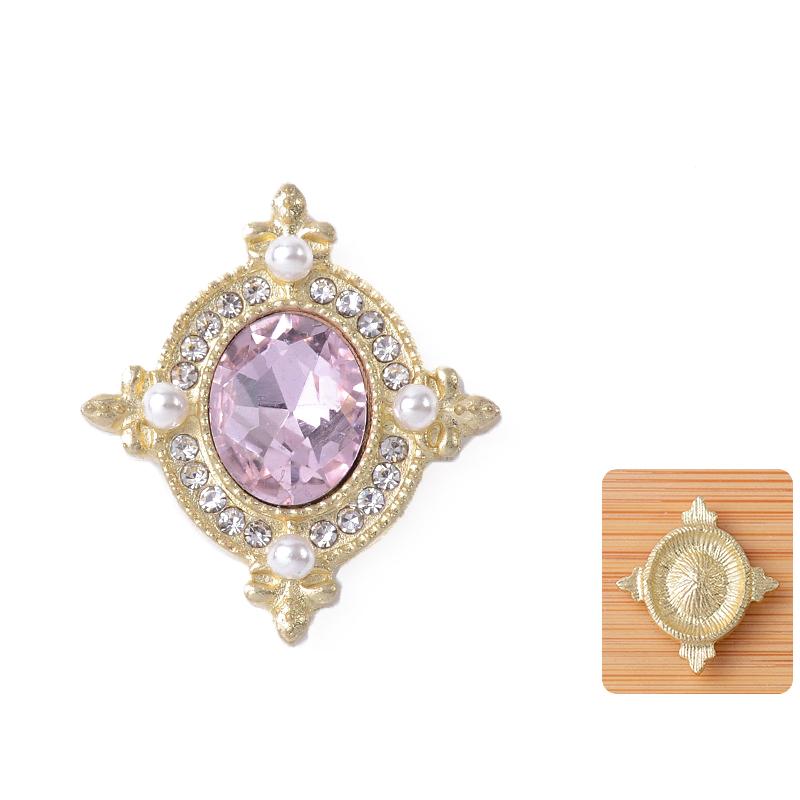 21*24Mm Metal Flatback  Buttons Shoes/Clothing Ornaments Handmade Diy Jewelry Accessories