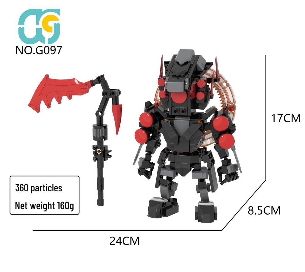Cross-Border Titan Clockman Vs. Toiletman TV Speaker Building Blocks Minifigures
