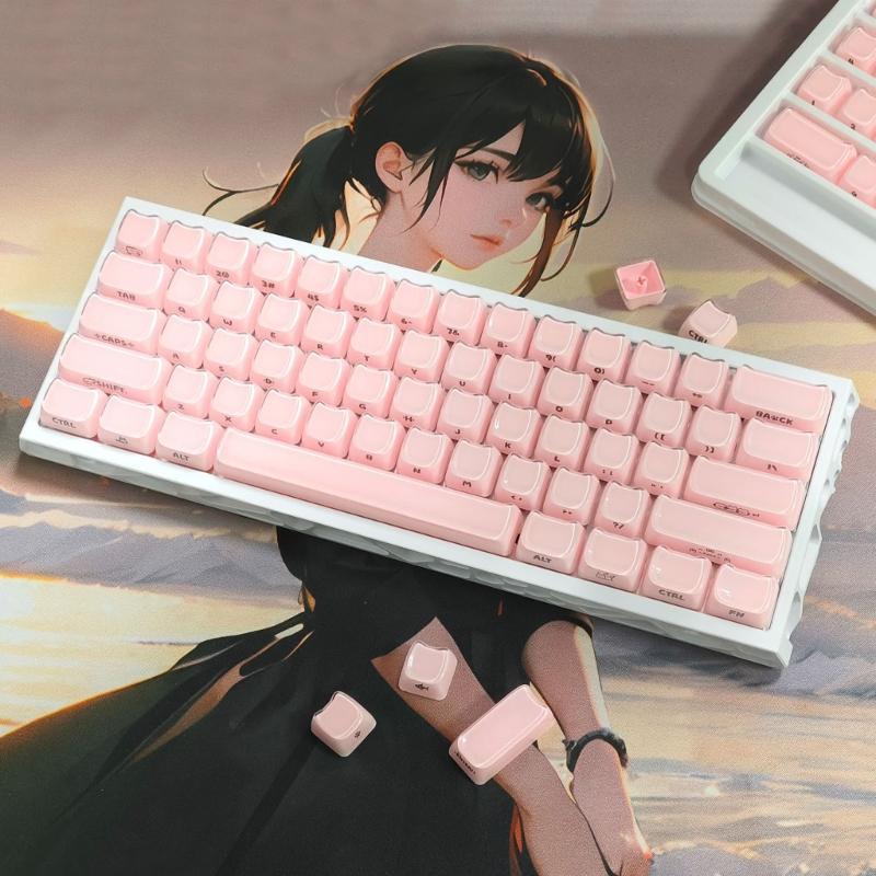 MAO Height ABS PC Jelly Texture Keycaps 119 Keys Full Set For Gaming Mechanical Keyboards And Magnetic Switches