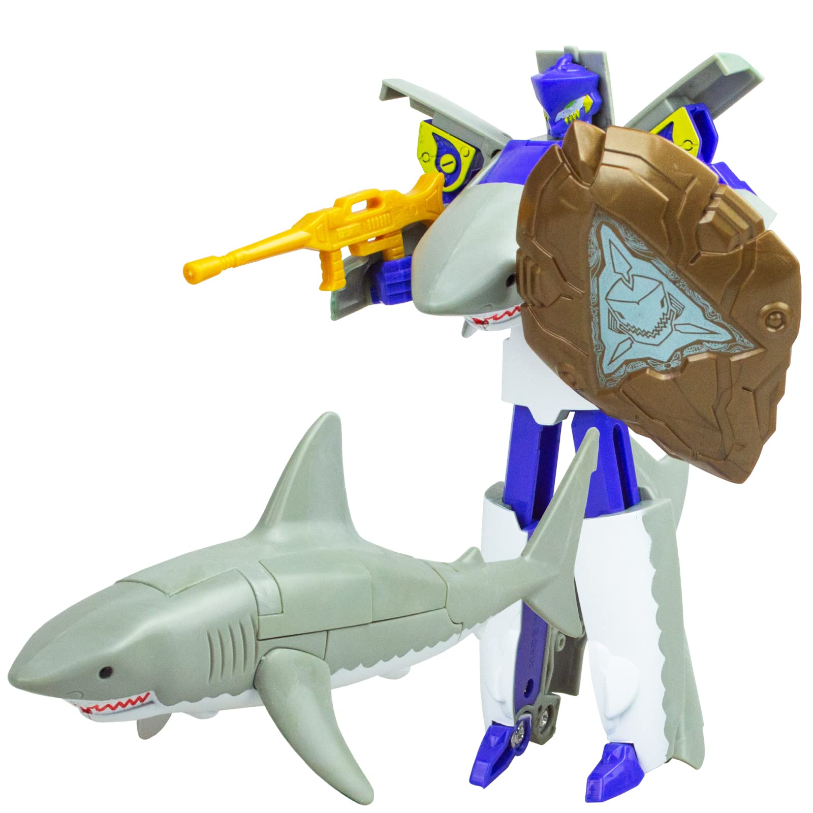 

Робот-трансформер Access Robot Figure Transforming Robot Shark Seabot Герой Синего Моря Животное Аквариумная Игрушка