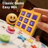 4PCS Keychain Chess OX Game Key Chain Pendant Lightweight Portable Puzzle Game Key Ring for Children Adults