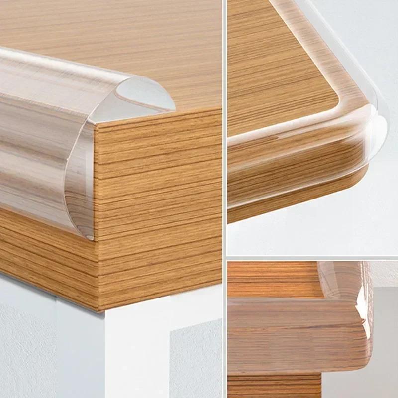 1/2/ Table Edge Guard Furniture Corner Protector Strip Self Adhesive Transparent Kids Collision Proof Soft Bumper Baby Safety