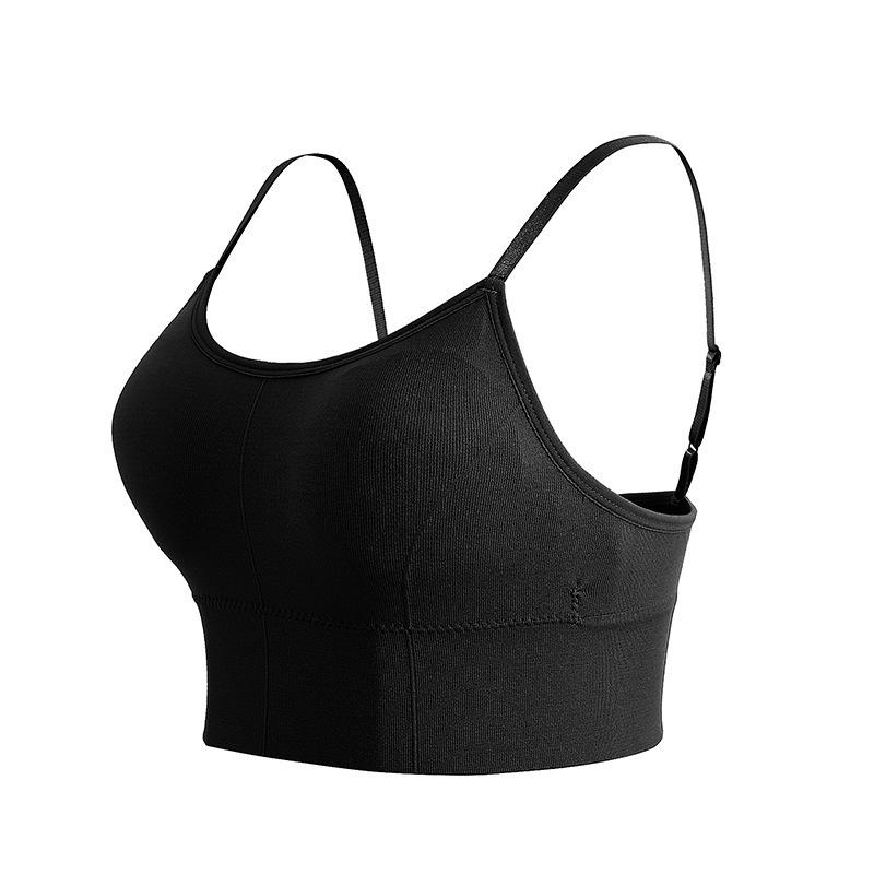 Verstellbarer Sling Wrap Bandeau Sport-BH - Bügellos, Schönes Rückendesign