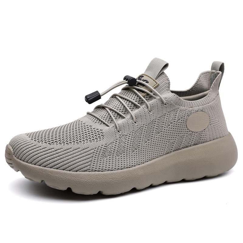 

Fashion Stylish Male Leisure Walking Shoes Elastic Band Mesh Soft Sneakers Non Slip Casual Shoes Breathable Men Outdoor Treking Trainers 45