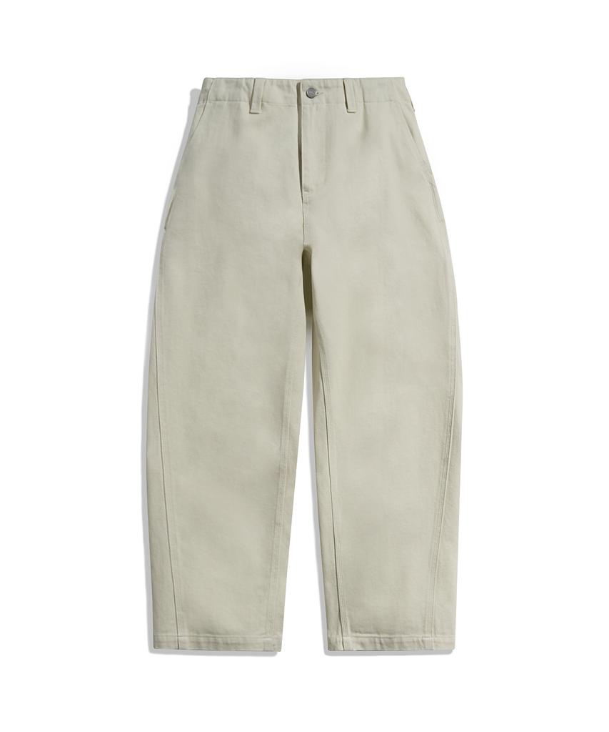 Peullukeu Curved Fit Cotton Pants Ivory Fpt120