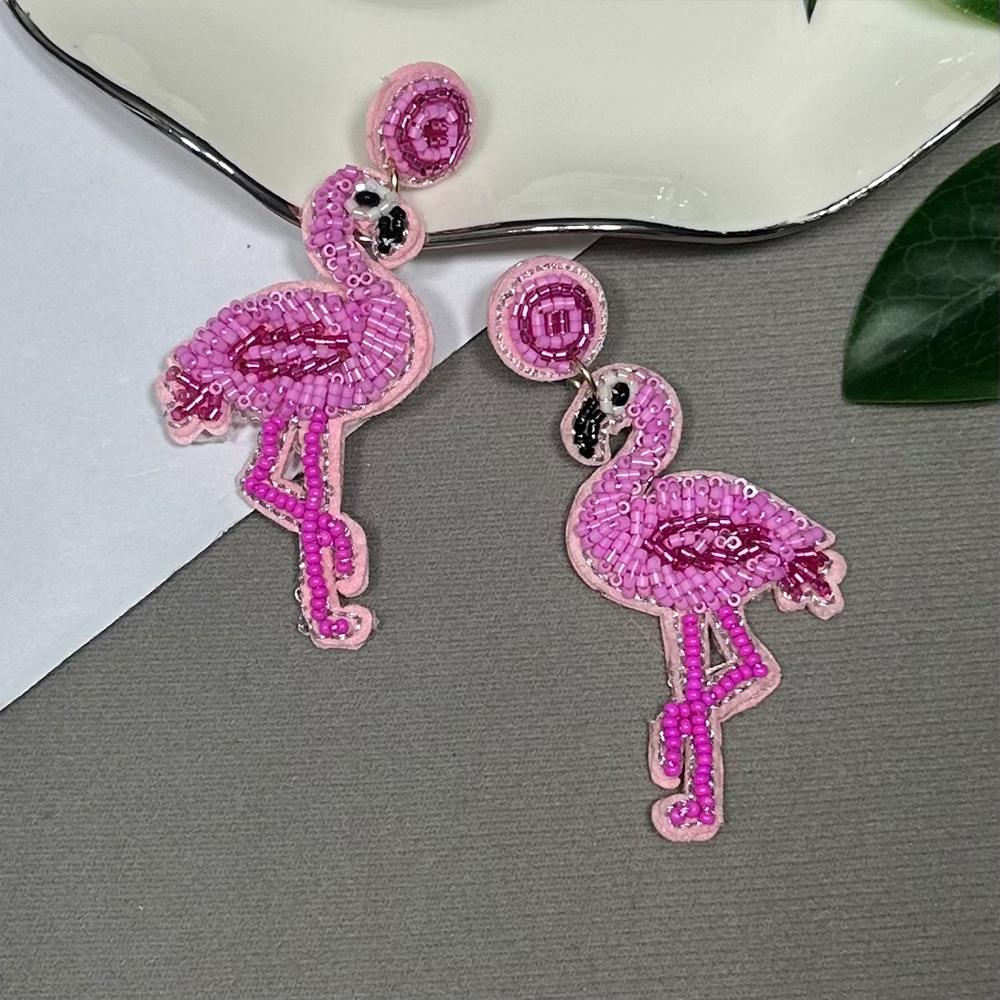 AHAYA Lifelike Animal Earrings 3D Butterfly Parrot Design Dynamic Dangle Vintage Women's Jewelry Unique Personality Statement