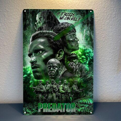 Predator Arnold Schwarzenegger Movie Metal Poster Tin Sign 20x30cm PlateAluminum 20x30cm(7.8x11.8inch)