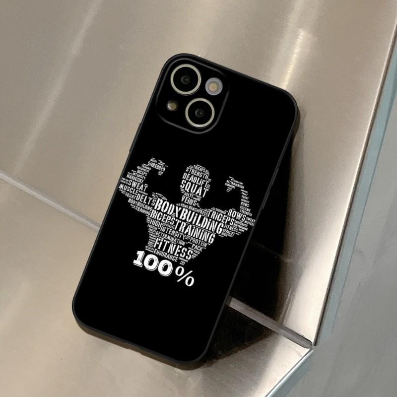 

Bodybuilding Gym Fitness Phone Case FOR IPhone 16 14 13 11 12 Pro 8 7 14 15 Plus X 13 14 Pro MAX XR XS MINI SE 2020 Black Covers iphone 14 plus