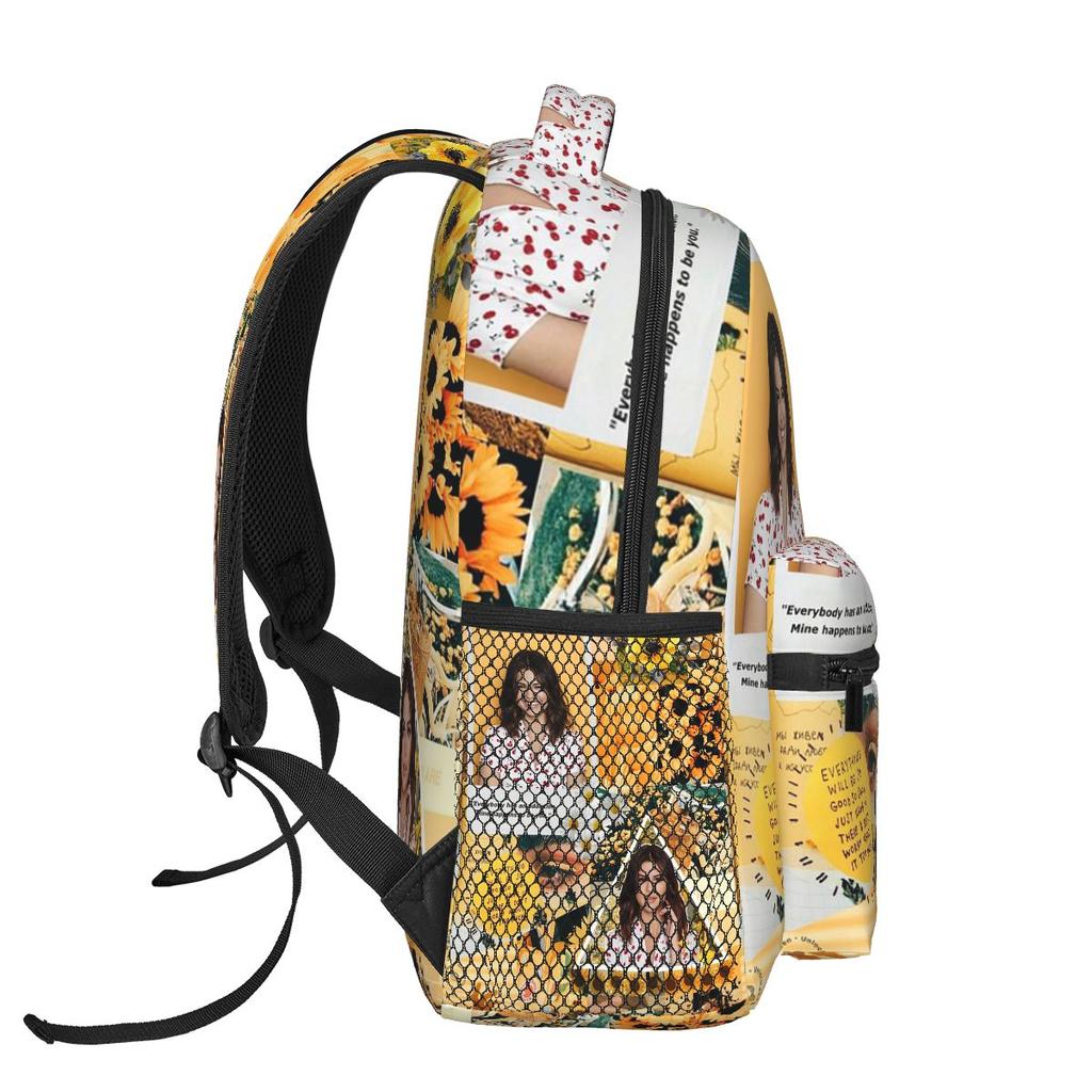 Ghost Halloween Pumpkin Bow Spooky Fall Aesthetic Rucksacks Boys Girls School Carrier Students School Bag Laptop Rucksack Carry Bag