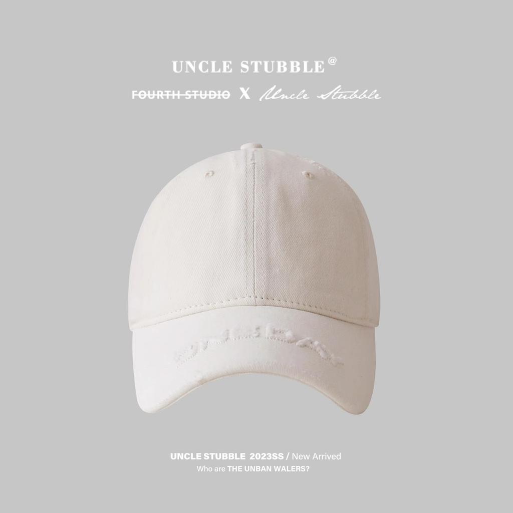 Korean style Baseball Cap with Embroidered Letters Vintage Soft top Baseball Cap with Curved Brim Face Showing Small Sunshade Cap