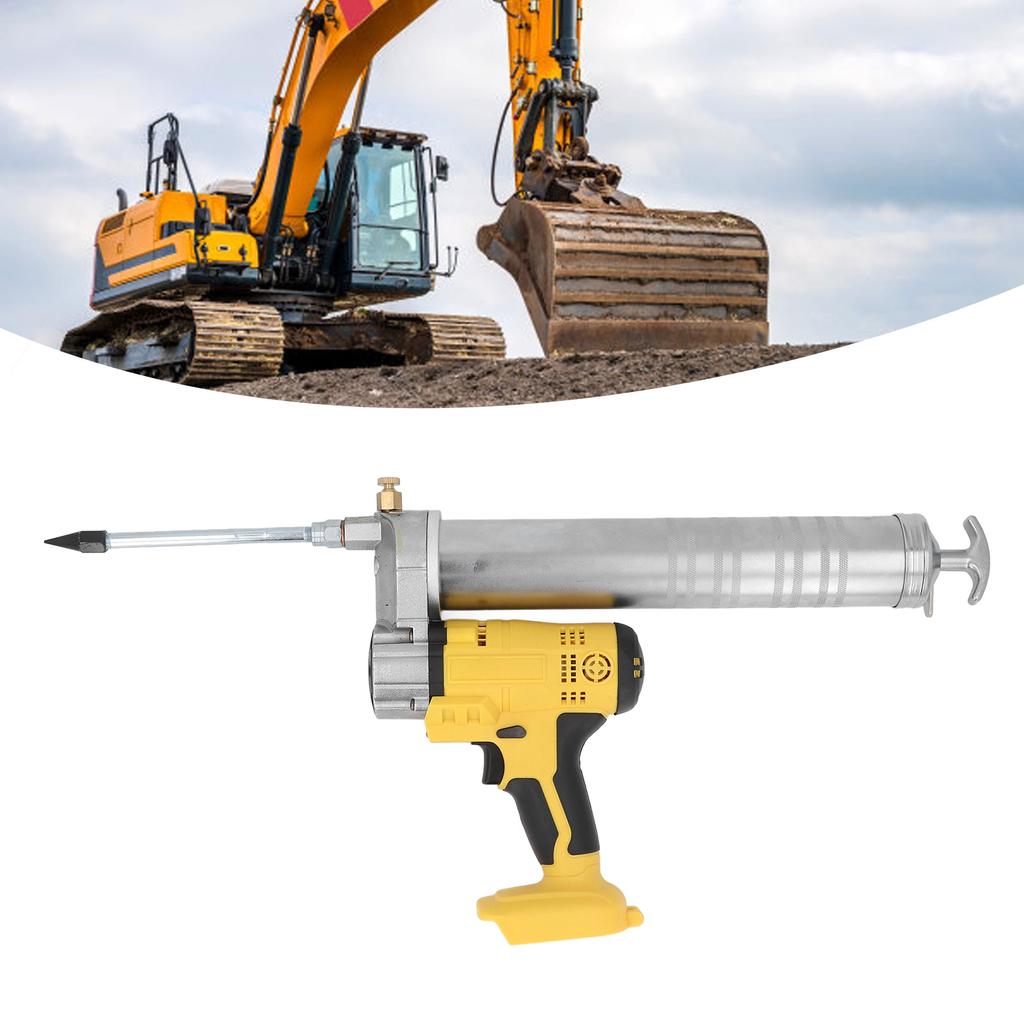Electric Grease Gun Rechargeable Full Automatic Dual Use Battery Power Grease Gun for BL1830B‑2 BL1850‑2 BL1850B‑2