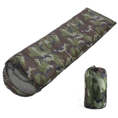 Hochwertiger Camping-Schlafsack aus Baumwolle, 15 bis 5 Grad, Umschlagstil, Armee- oder Militär- oder Camouflage-Schlafsäcke