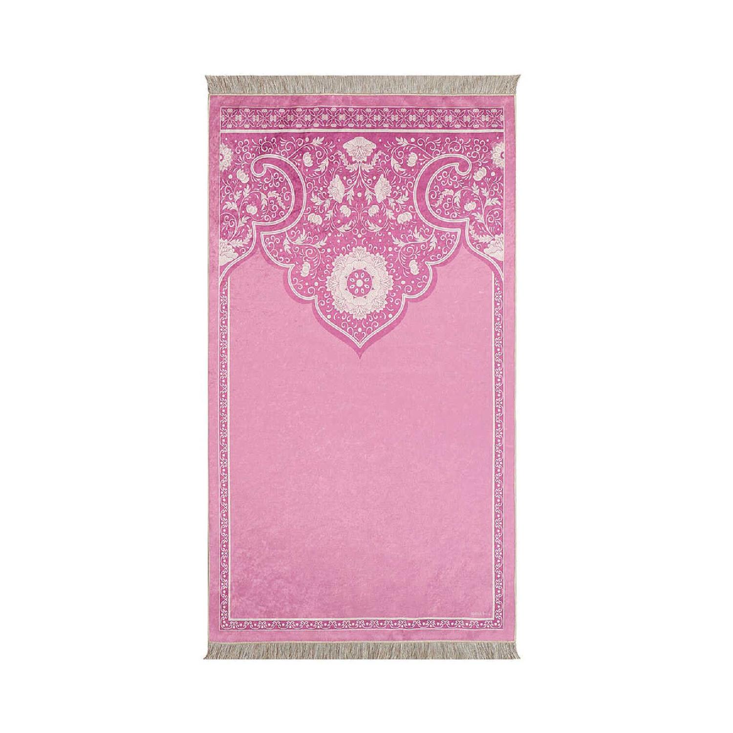 

Pink Velvet Carpet Prayer Rug розовый