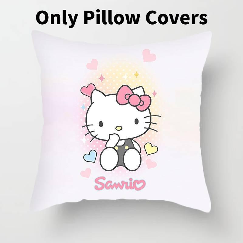 

Hello Kitty Plush Pillow Cover With Soft Peach Skin Fabric For Bedroom And Couch Decor Hello Kitty B