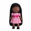 Cabelo Cacheado 14cm Olho de Feijão Boneca de Vinil Pele Escura Vestir Mia Batata Bonecas 14cm Figura de Ação Articulada Corpo Boneca Acessórios