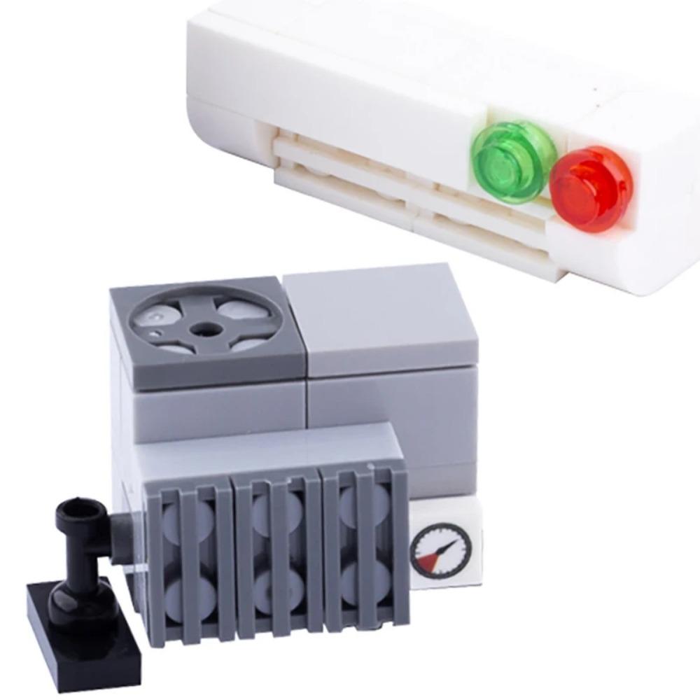 MOC Stadthaus Möbel Bausteine Set Toilette Aquarium Bett Klavier Fernseher Sofa Couch Pendeluhr Kochbank Steine Spielzeug