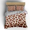 Giraffe Pattern Three-Piece Set Exquisite Three-piece Bedding Set Gift for Kids and Adults