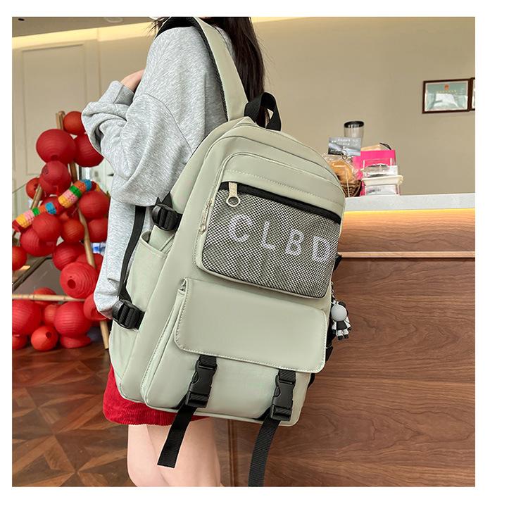Men's Backpack Middle School Student Backpack Women's Schoolbag