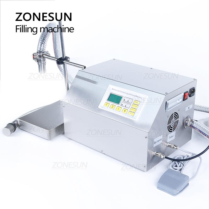 ZONESUN ZS-DP431W Halbautomatische Abfüllmaschine 35L/min Hochvolumen-Flüssigkeitsfüller für Saft Shampoo Waschmittel