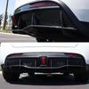 For Tesla Model Y 2019-2024 Car Rear Bumper Diffuser Splitter Lip Chin Spoiler Black Carbon Exterior Accessories Tuning Part