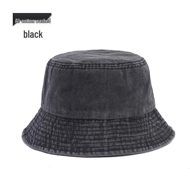Vintage Hip-Hop Bavlněný Kbelíkový Klobouk