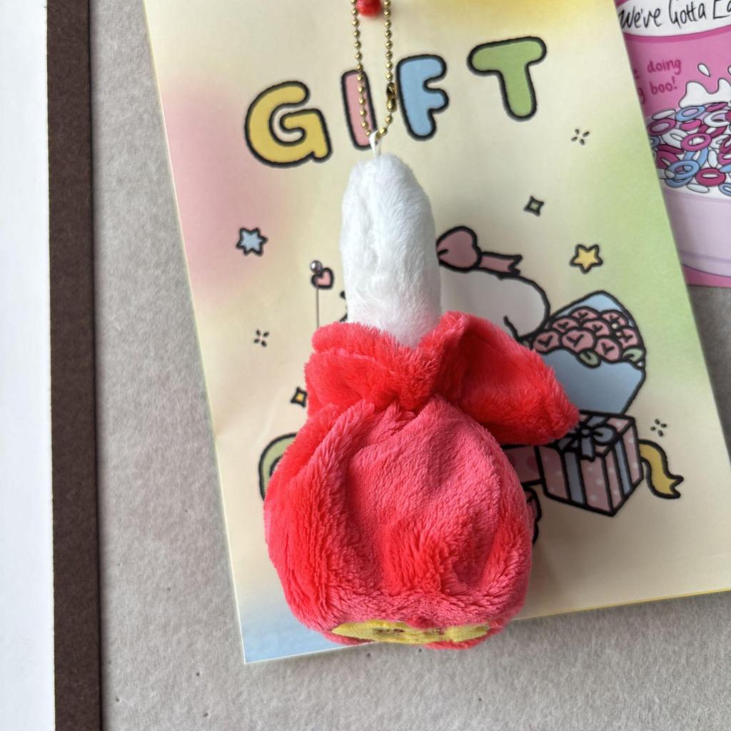 Roztomilý Kreslený Hamburger a Hranolky Plyšový Batoh Přívěsek na Klíče Panenka